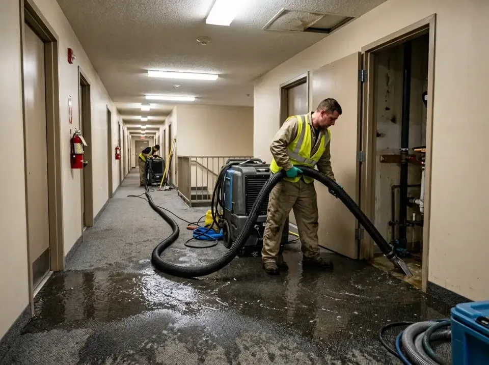multi-unit-apartment-hallway-f-005 — frequently asked questions, Emergency Burst Pipe Water Extraction & Removal in Sandersv…
